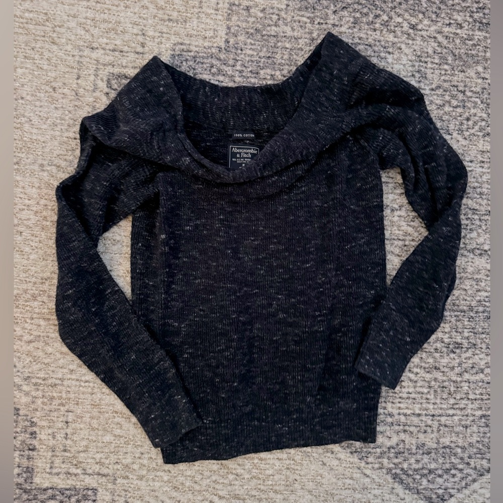 Vintage Abercrombie Navy Drop shoulder Sweater size small